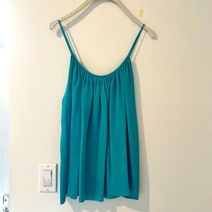 L'AGENCE Turquoise Silk Tank Sz. 6 *Nice* MSRP: $298+tax
